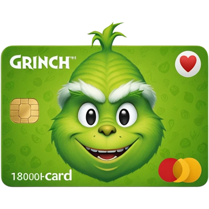 Grinch Credit Card emoji