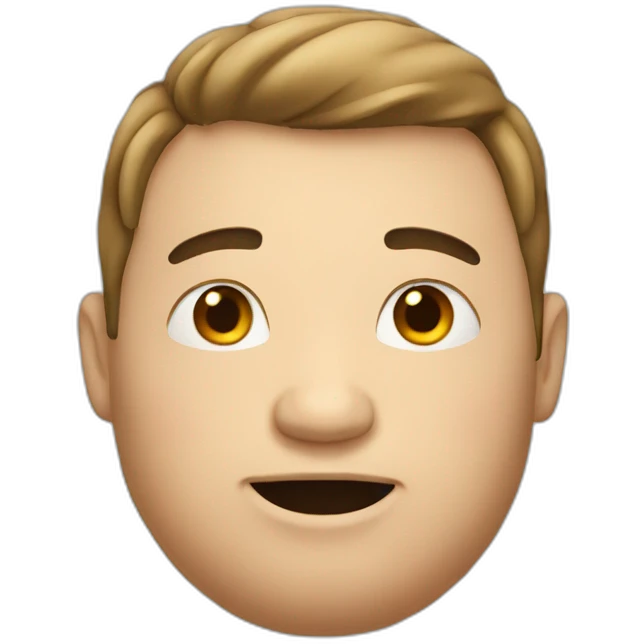 Guy with obese emoji
