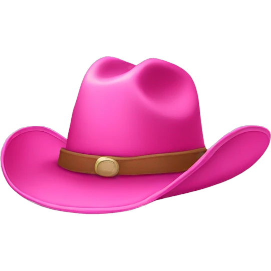 Pink cowboy hat emoji