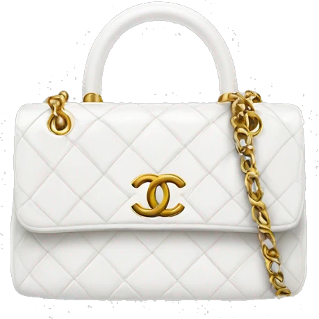 white Chanel bag emoji