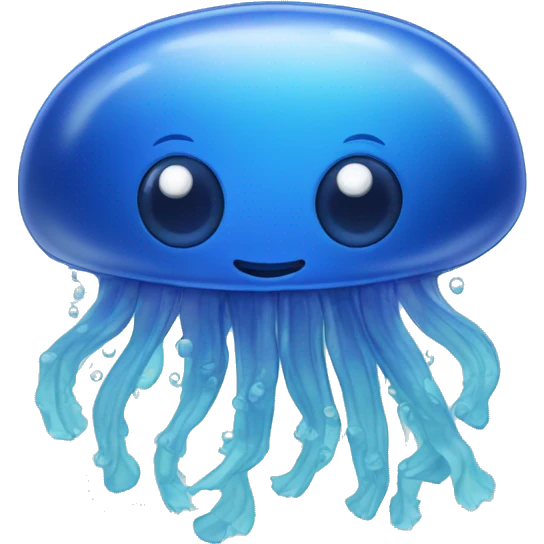 Blue jelly fish emoji