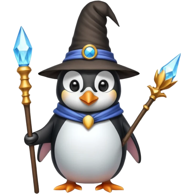 Penguin Wizard emoji