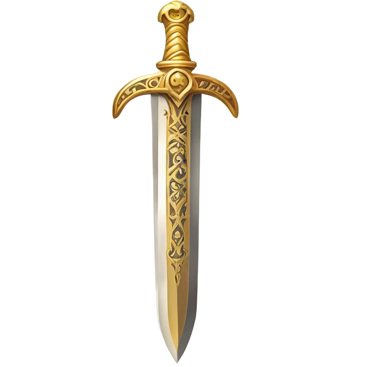 Gold sword emoji