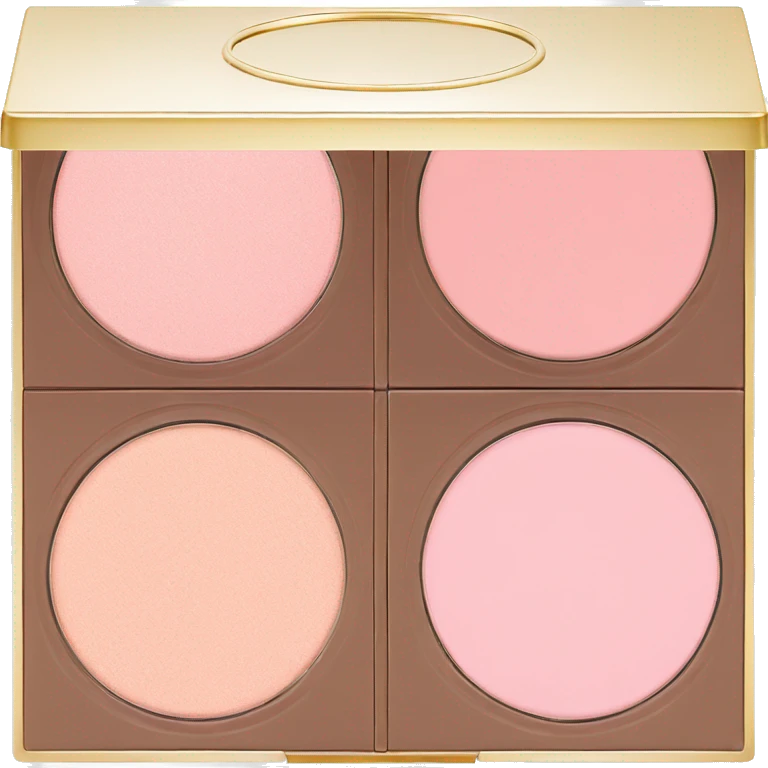 soft pink makeup powder compact emoji