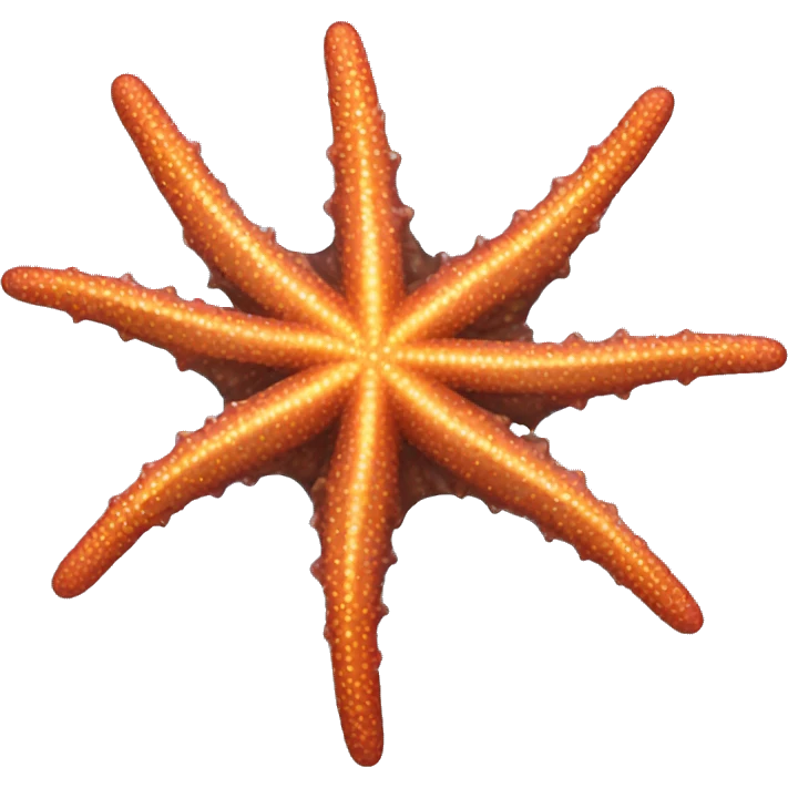 A flying feather star fish emoji