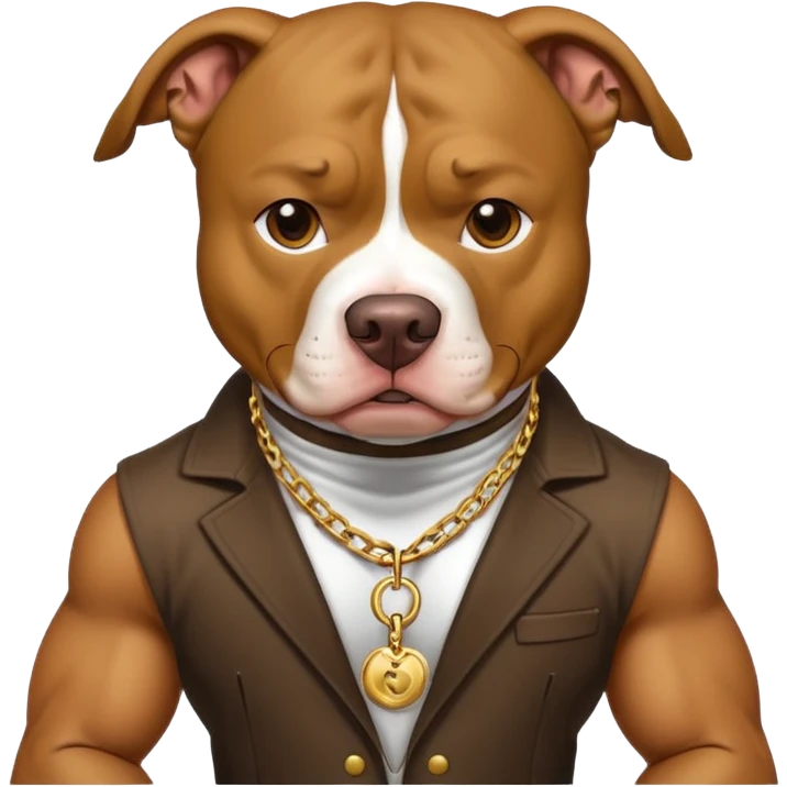 Gangster pit bull  emoji