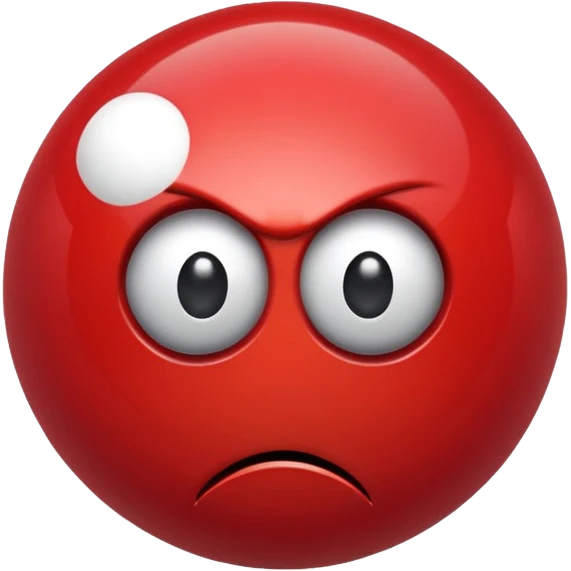 red angry eight ball emoji