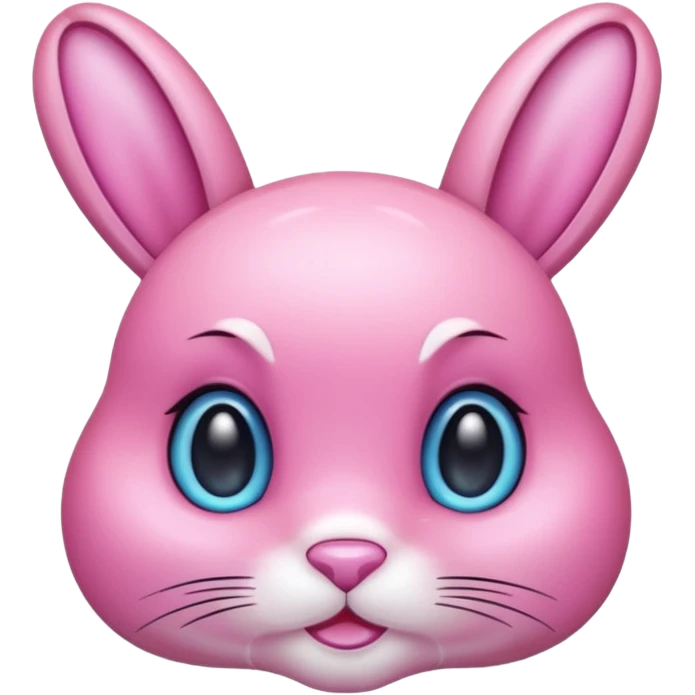  crystallized bunny pink emoji