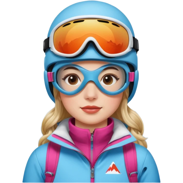 Woman Skiing, Matterhorn emoji