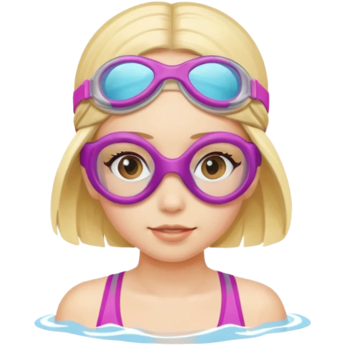 Girl with swim goggles emoji