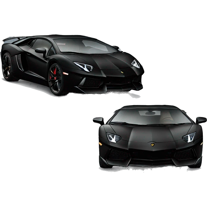 black aventador lamborghini emoji