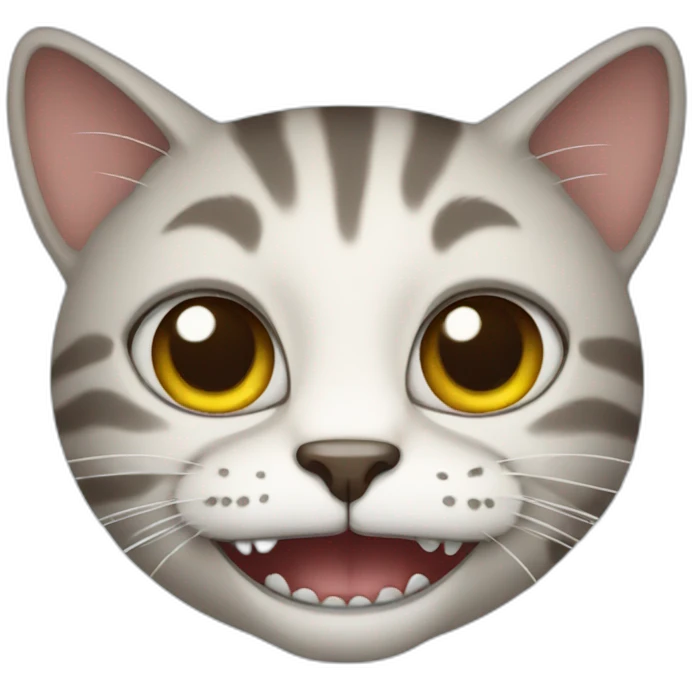 Cat with teeth emoji