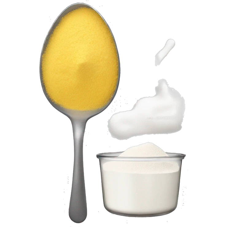 a teaspoon of baking powder emoji