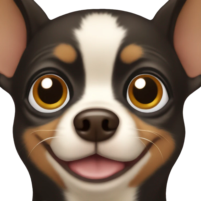 Black and brown chihuahua emoji