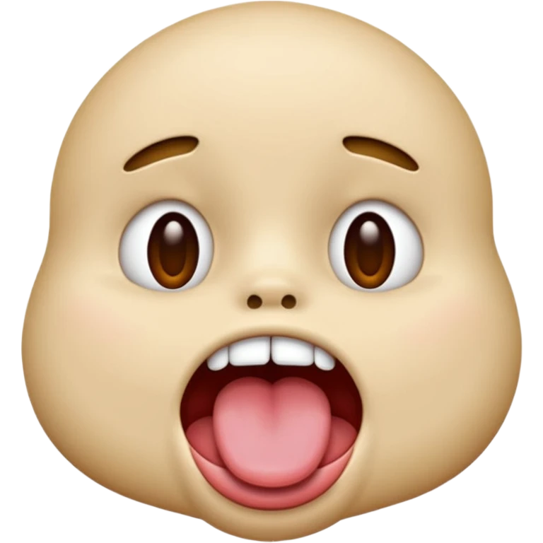 Face with its tongue out with its mouth closed  emoji