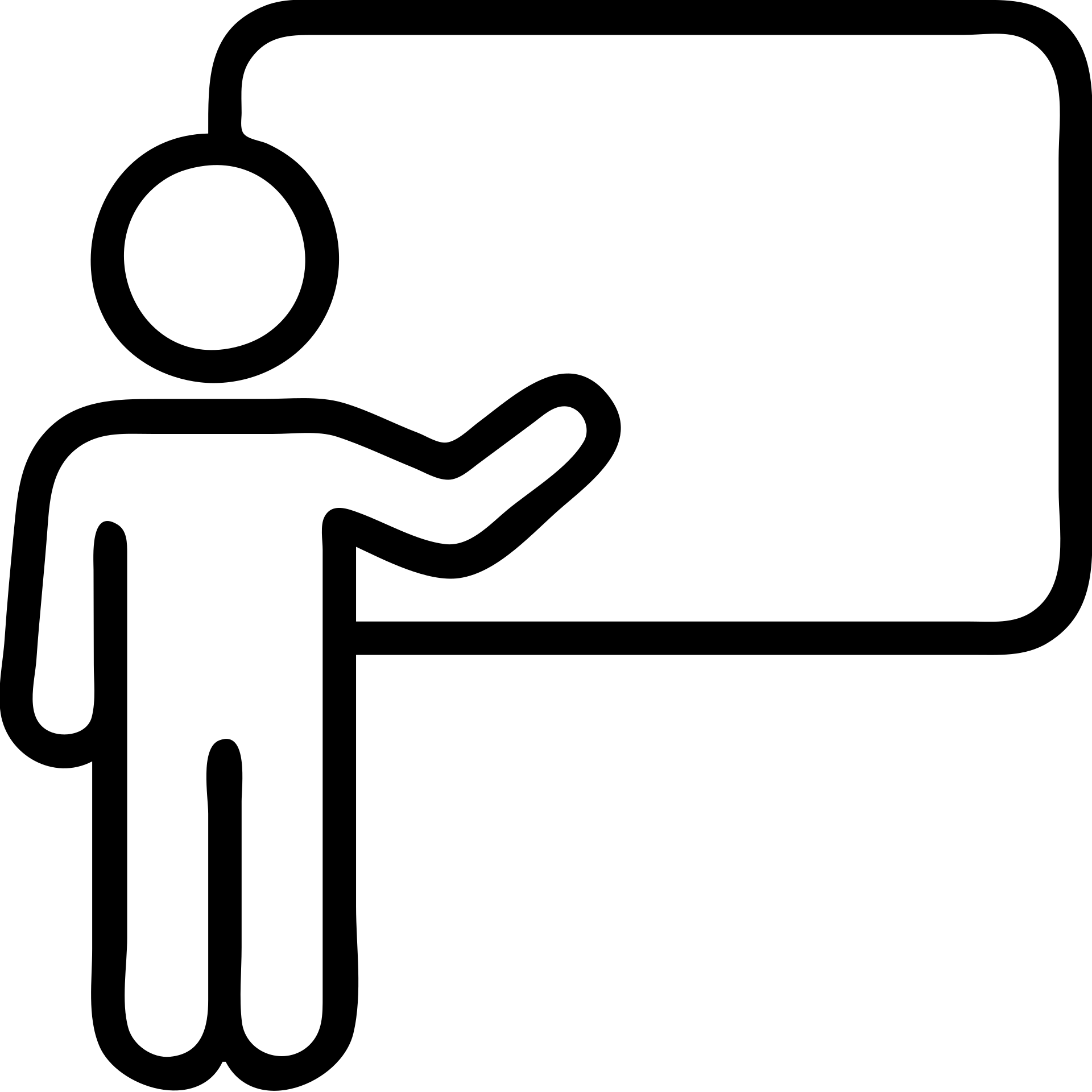 person giving a talk or presentation, simple lines outlined icon emoji