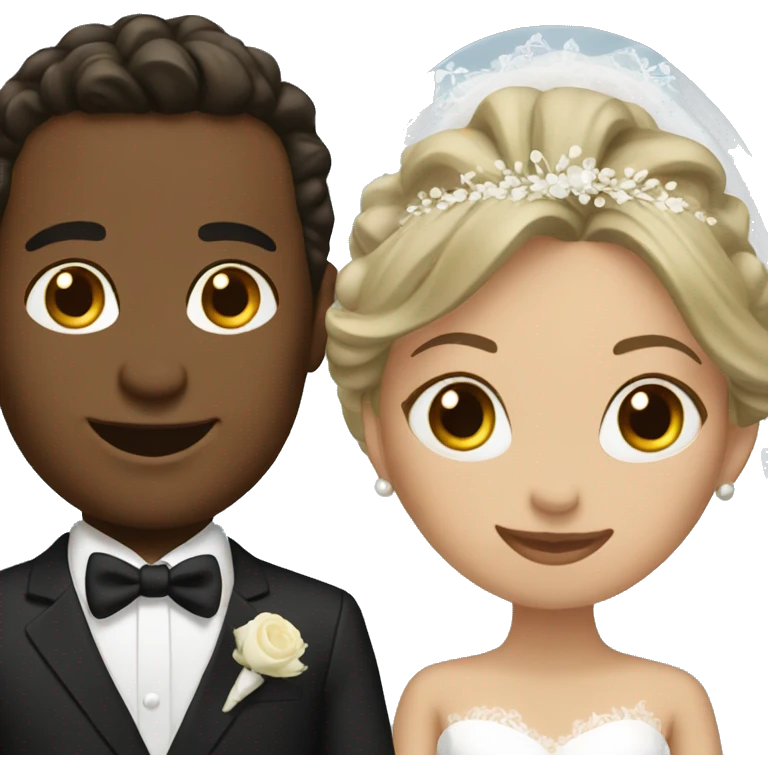 Bride and groom  emoji