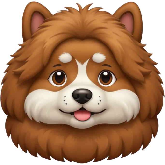 Dog with a big ass sfw emoji
