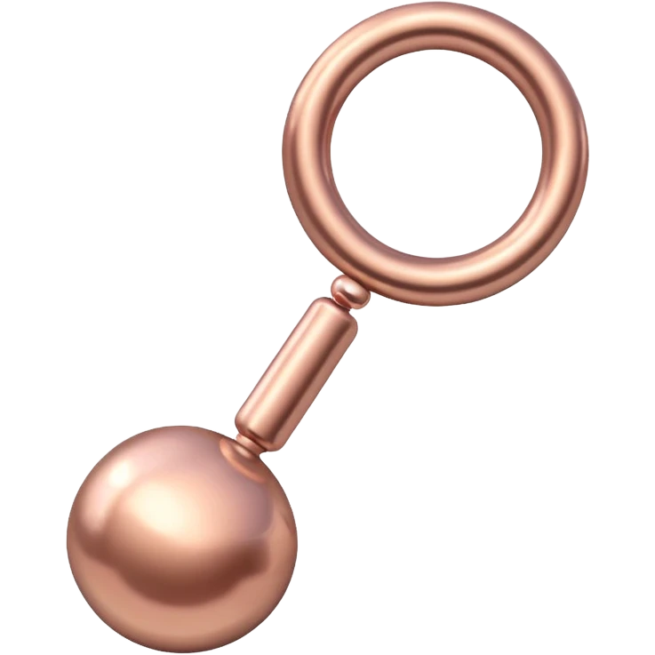 Rosegold rattle emoji
