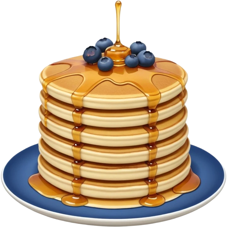 Blueberry pancake emoji