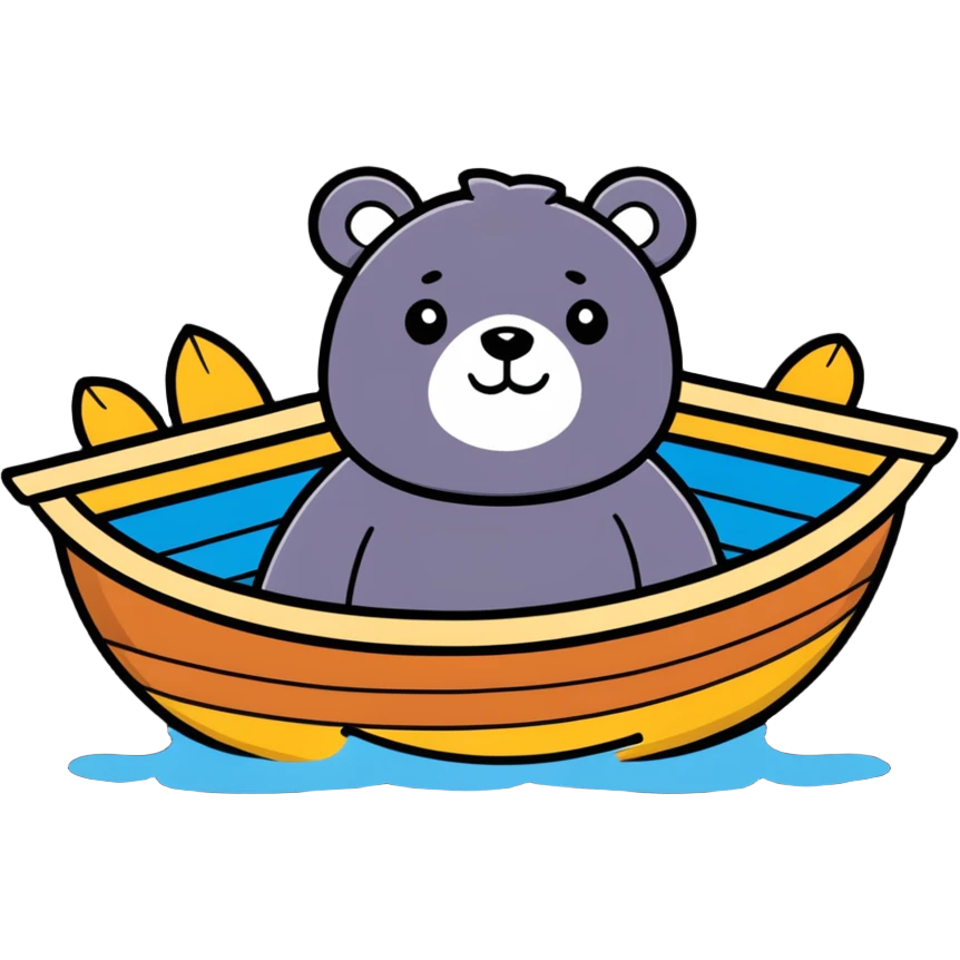 Cara de urso com coracles na cabeça  emoji