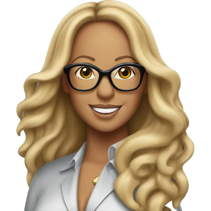 mariah carey in caution album wearing glasses  emoji
