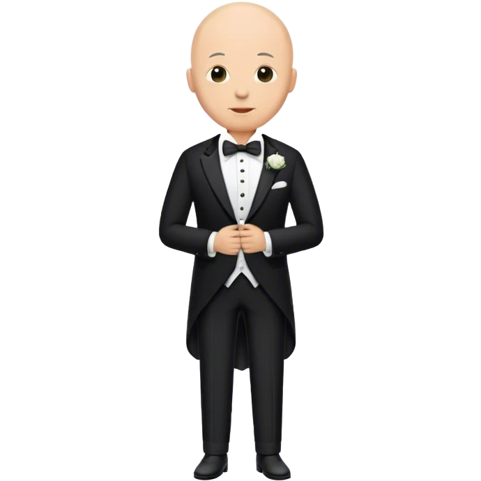 Weddings with a bald man emoji