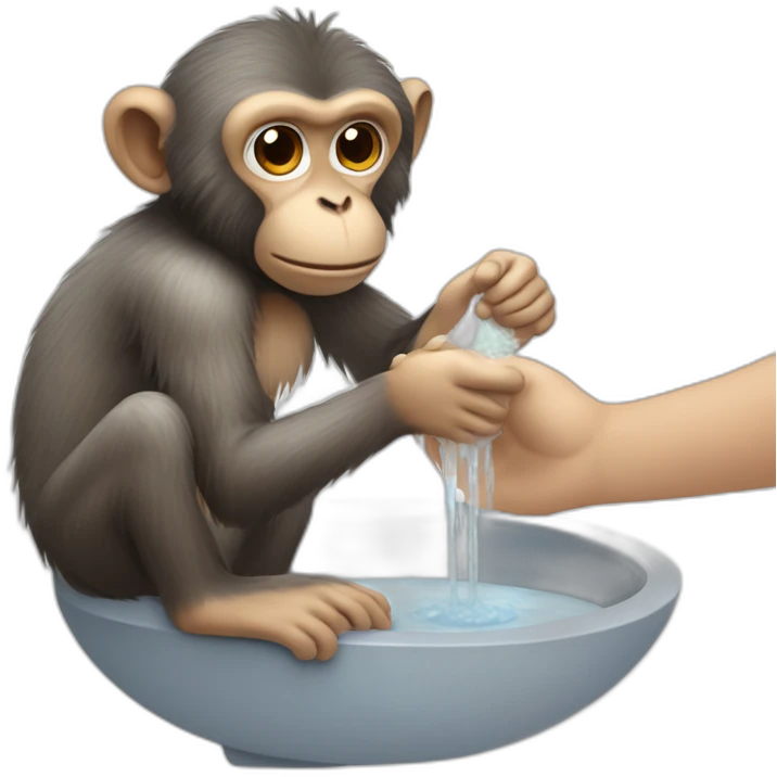 monkey-washing-hands-with-soap emoji