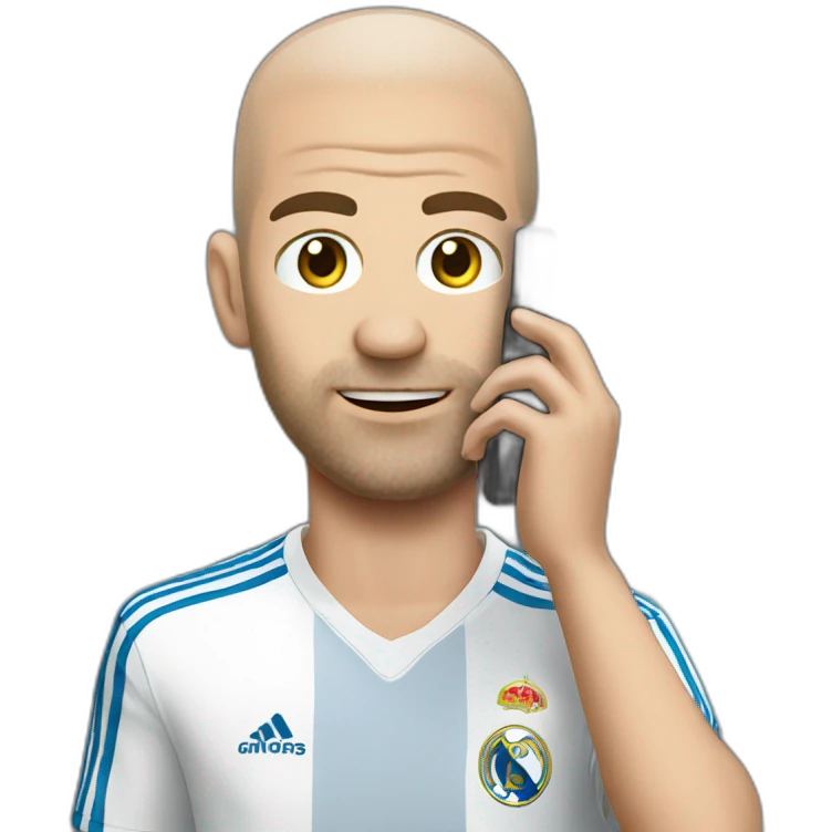 phone on head zidane emoji