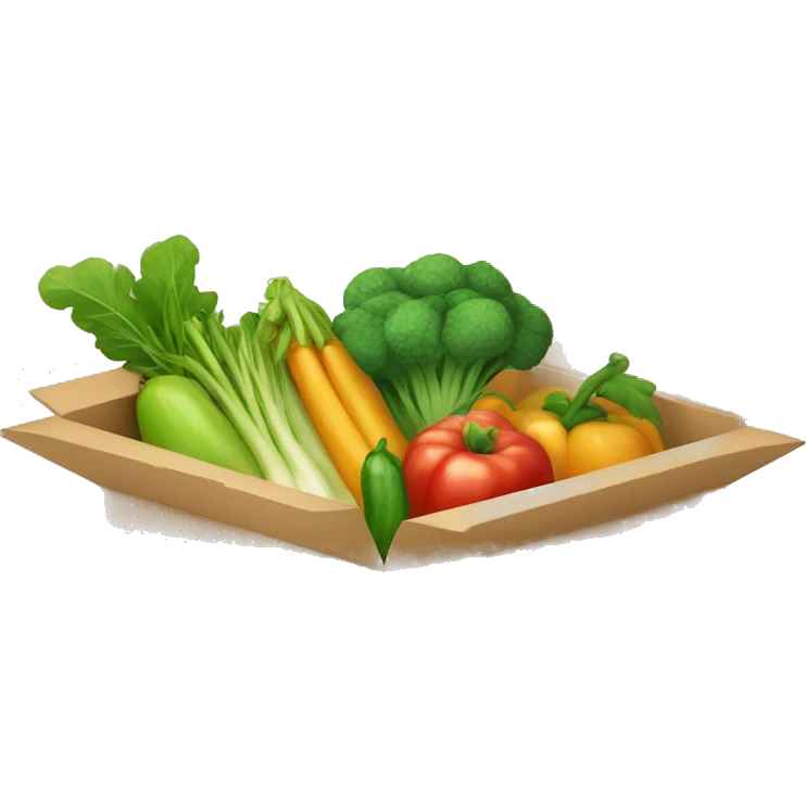 fruit and vegetables in a box emoji