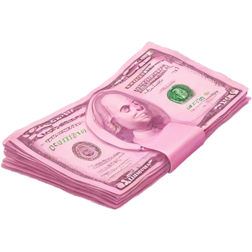 pink money emoji
