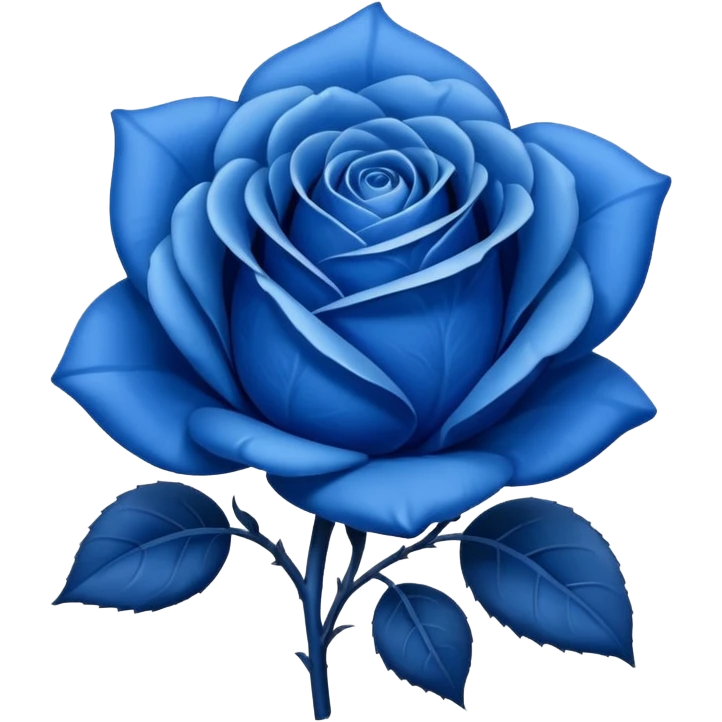 🌹💙flor azul emoji