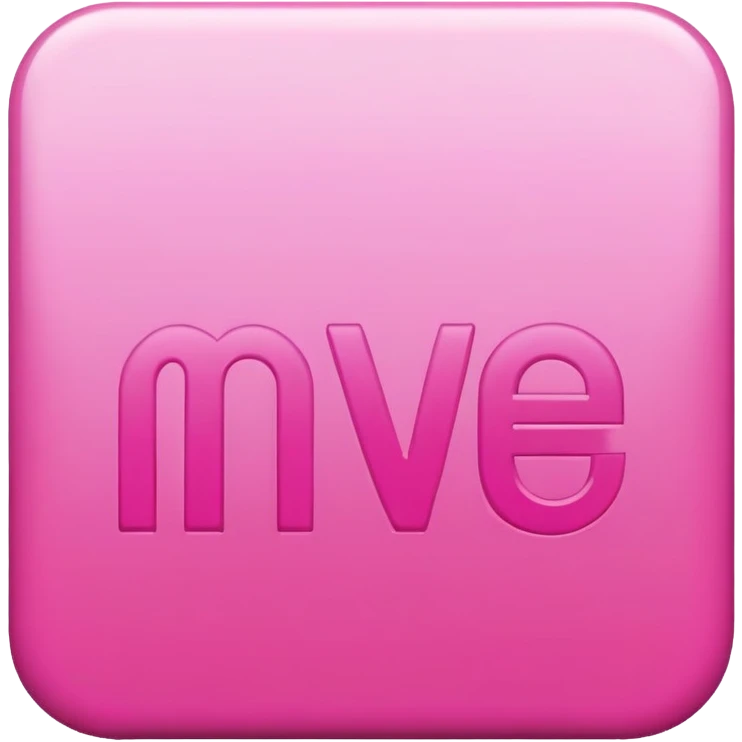 pink letters that say “NEVER” emoji