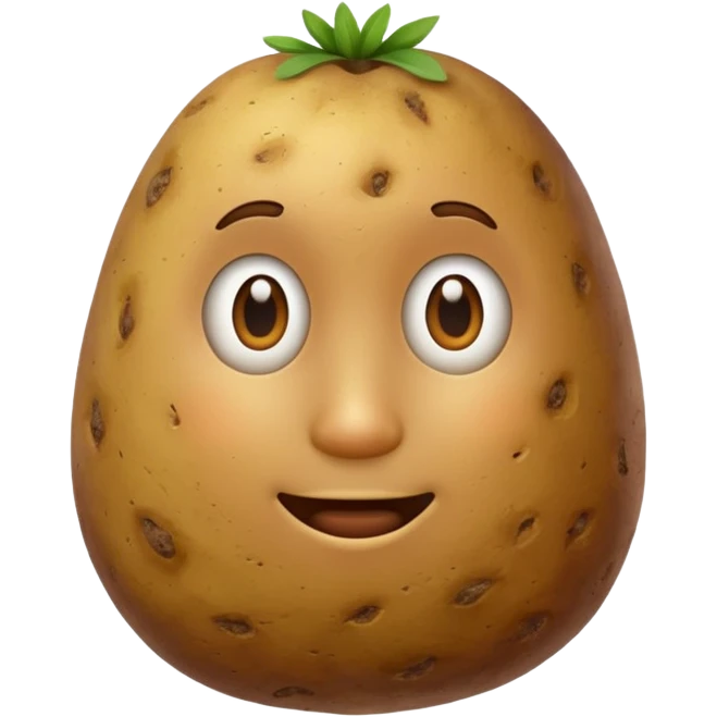 plain potato emoji