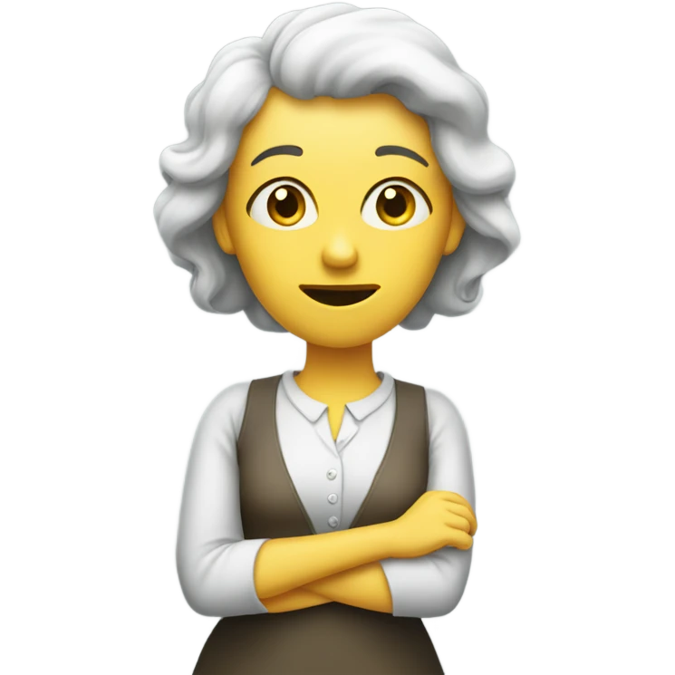 Lady asking if it stinks emoji