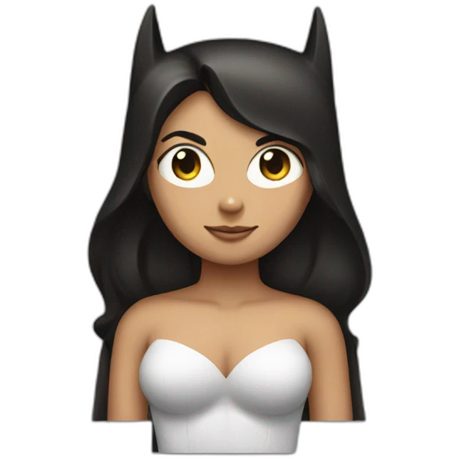 batman with a girl body emoji