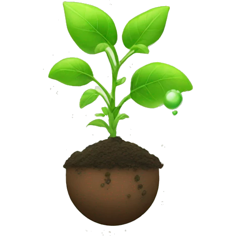 plant receiving CO2 emoji