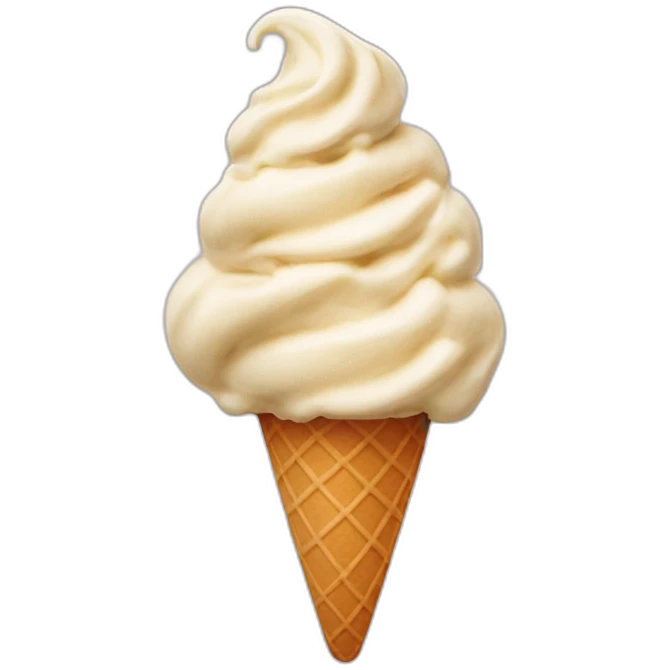 Apple flavour ice cream cone emoji