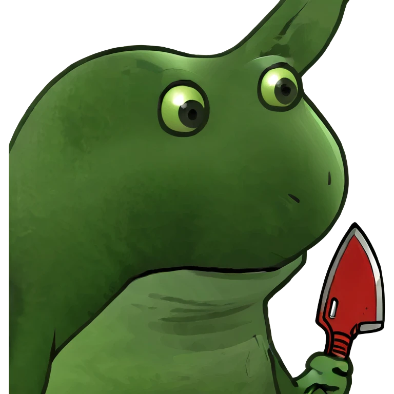 Bunny with cleaver emoji