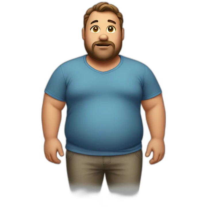 fat guy tight shirt emoji