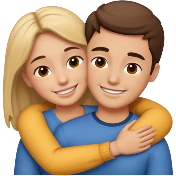 two people cuddling emoji
