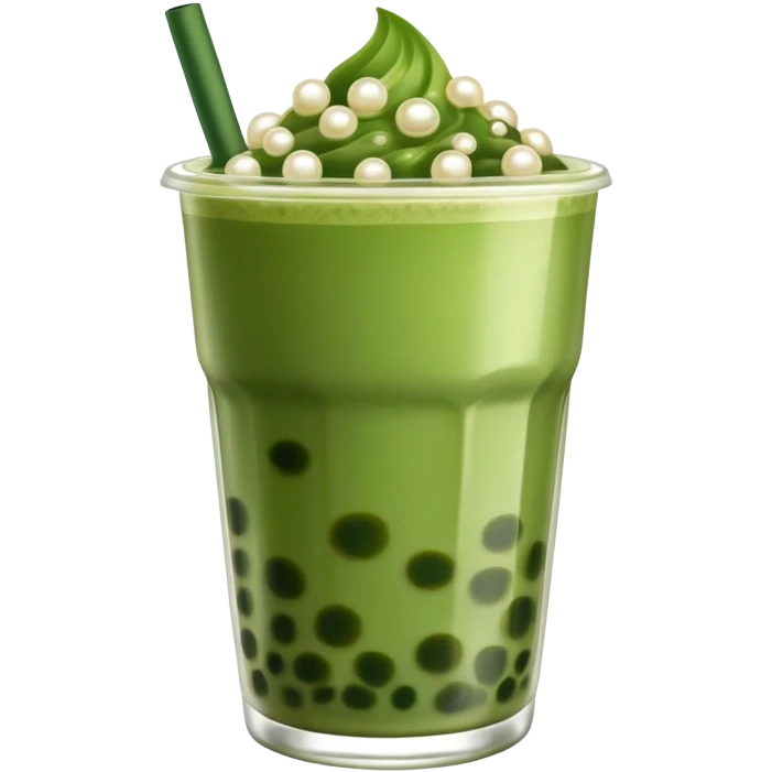 Matcha boba emoji