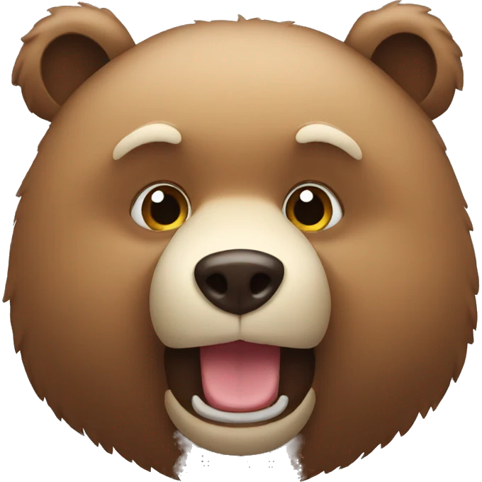 Bear face emoji