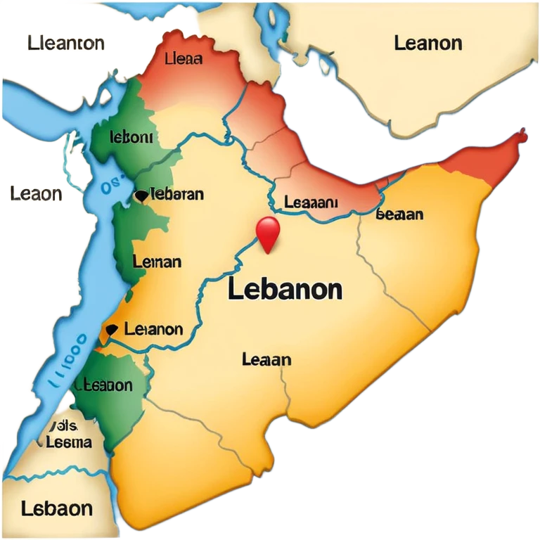 Lebanon map emoji