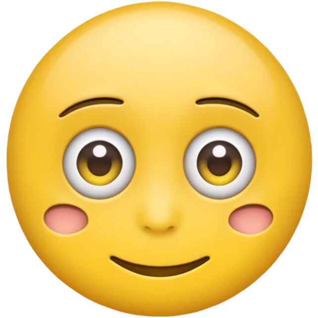 Rolling eyes emoji with a subtle smile instead of a frown” emoji
