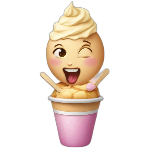 baby eat icecream emoji