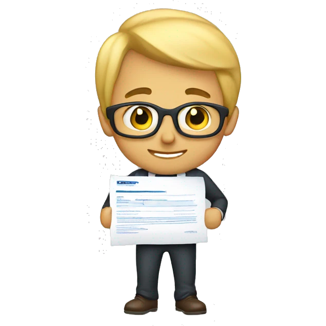 Loan application emoji