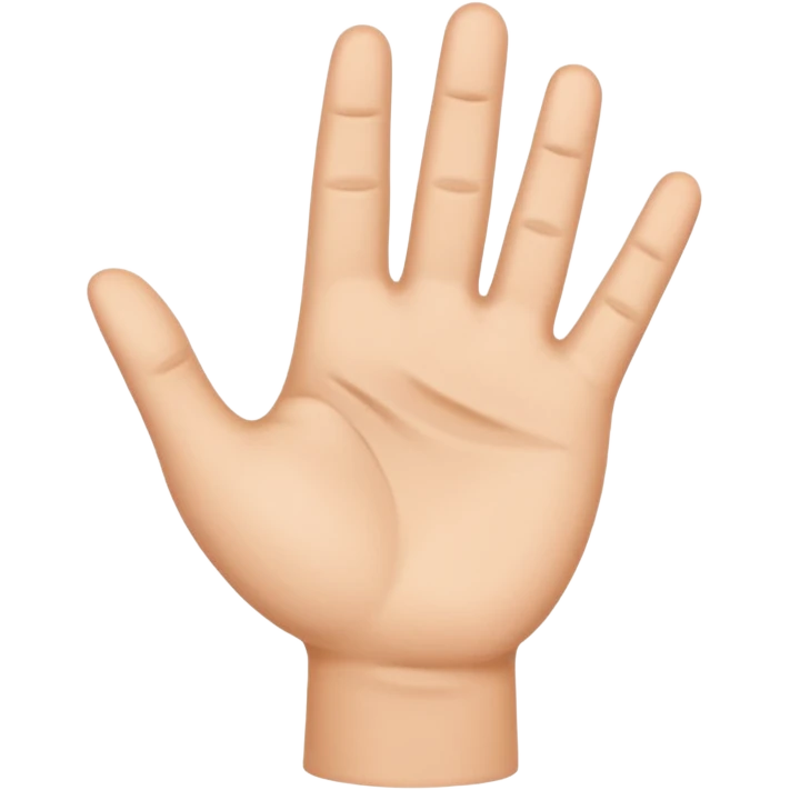 صورتی که دست بلند emoji