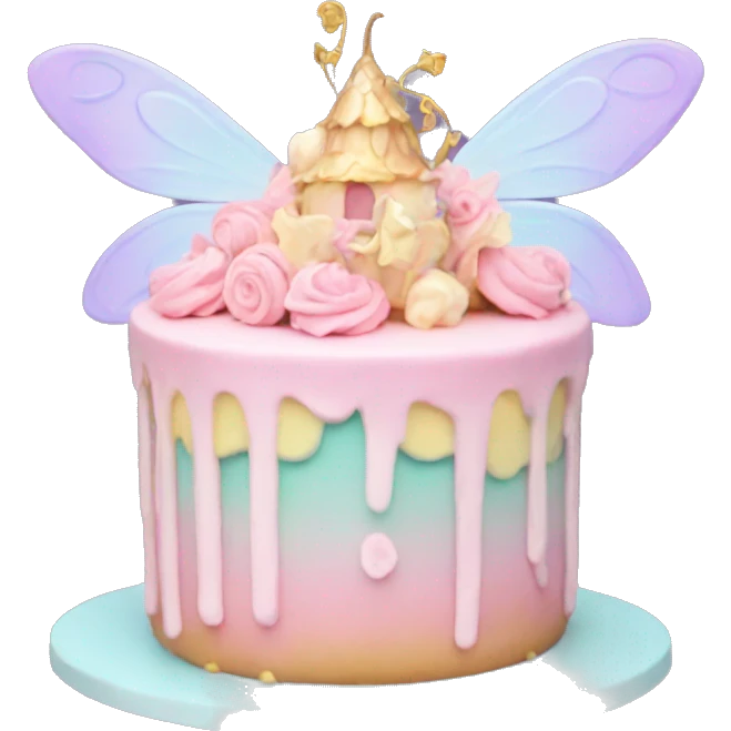 Fairy pastel cake emoji