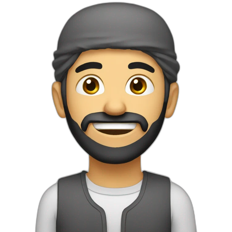 Arabe qui tire la langue emoji